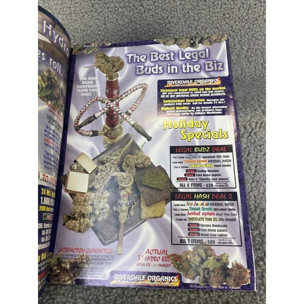 High Times #292 Dec 1999 Jumpin' Jack Stash Tommy Chong Carl Sagan Ganja Jamaica